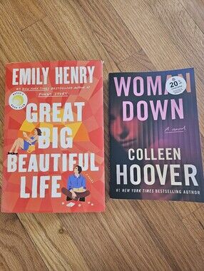 Woman Down- Colleen Hoover & Great Big Beautiful Life Book- Emily Henry